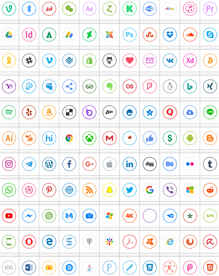 Icons Social Media 2 font插图
