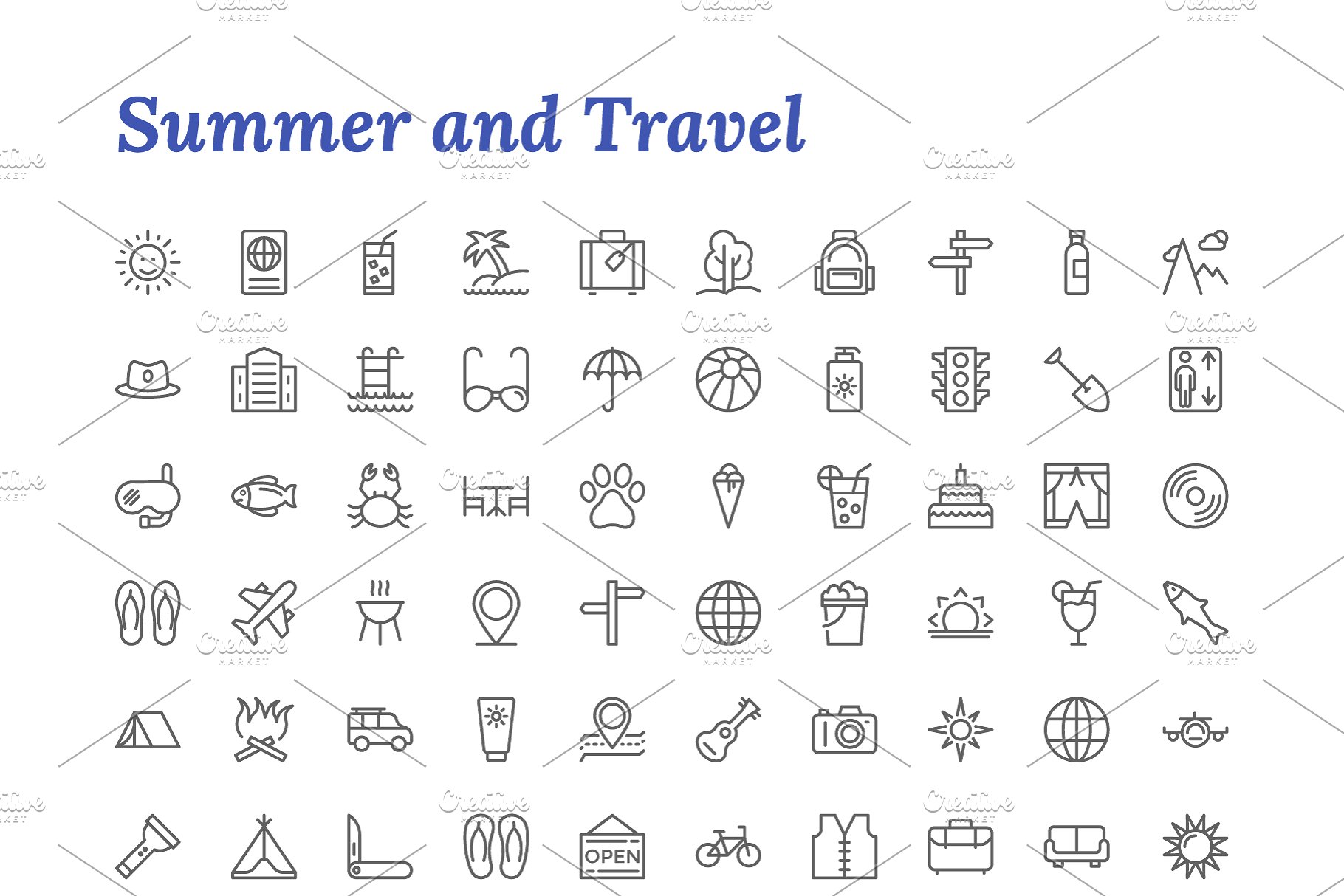 7671枚线条图标合集 7671 Line Icons插图(21)