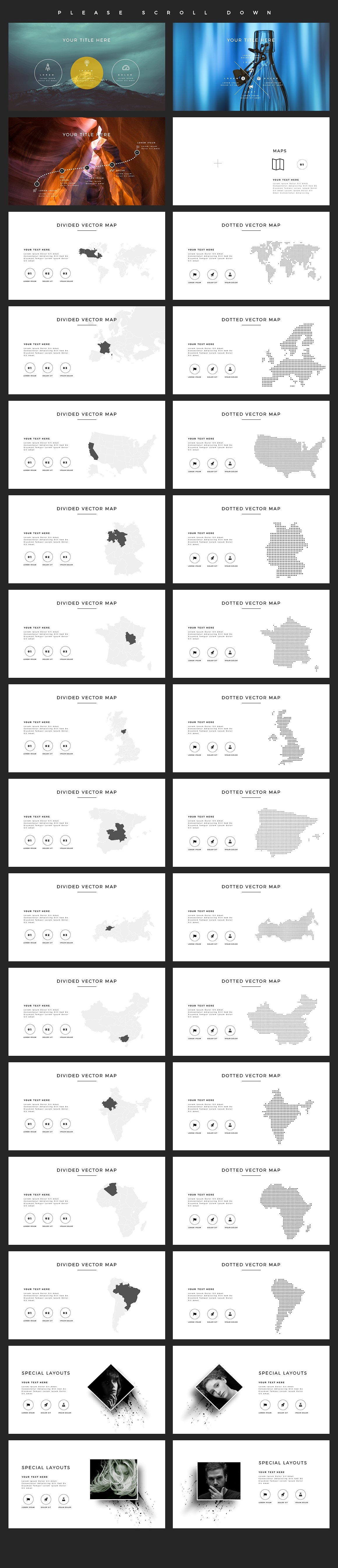 素材库下午茶：时尚杂志风的PPT模版下载[PPTX]插图(5)