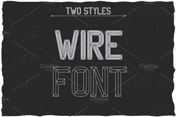 WireFont Vintage Label Typeface插图3