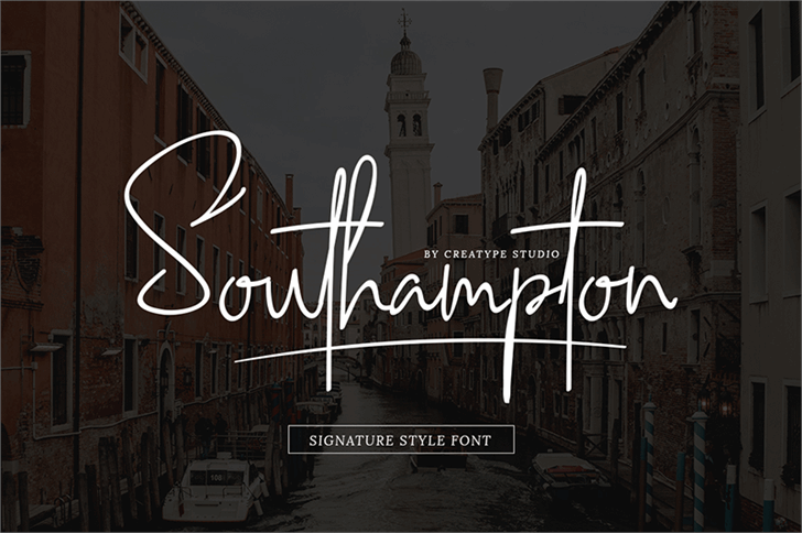 Southampton font插图