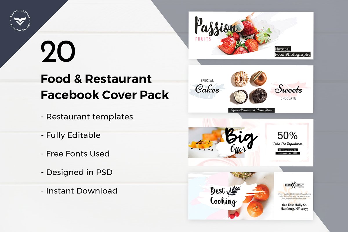 创意社交媒体Facebook封面设计模板素材库精选插图(4)