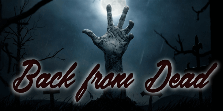 Back from the Dead font插图 Back from the Dead font插图