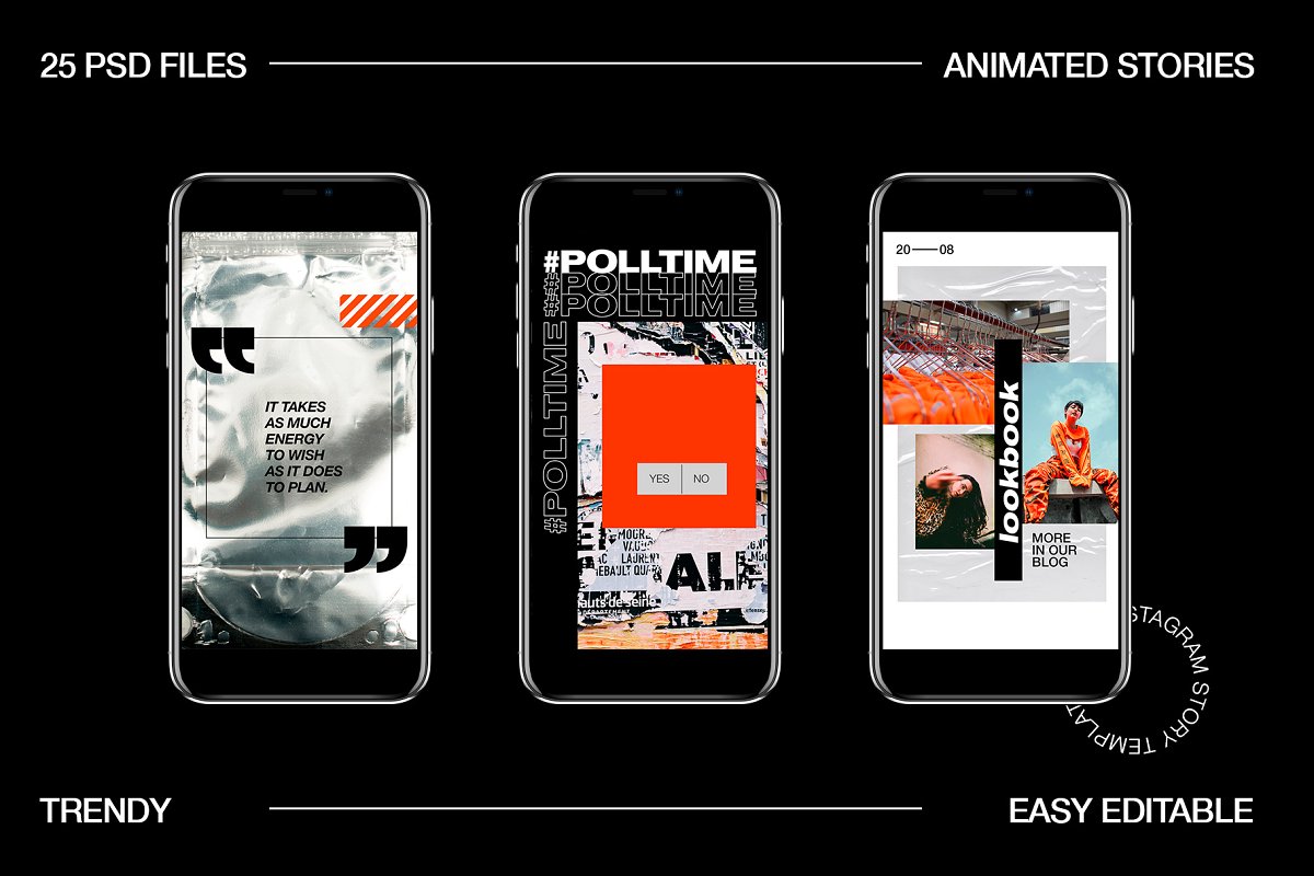 时尚动画Instagram社交媒体故事插图(9)