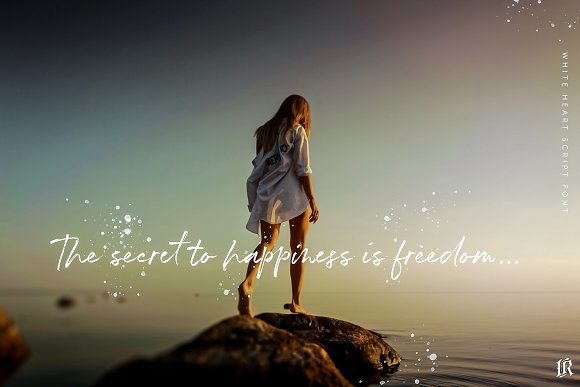 White Heart Font插图2