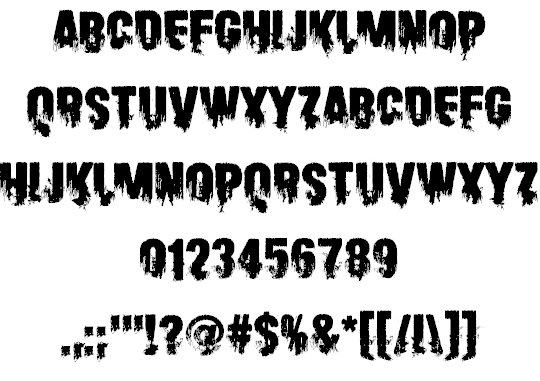 Scare Arms font插图1