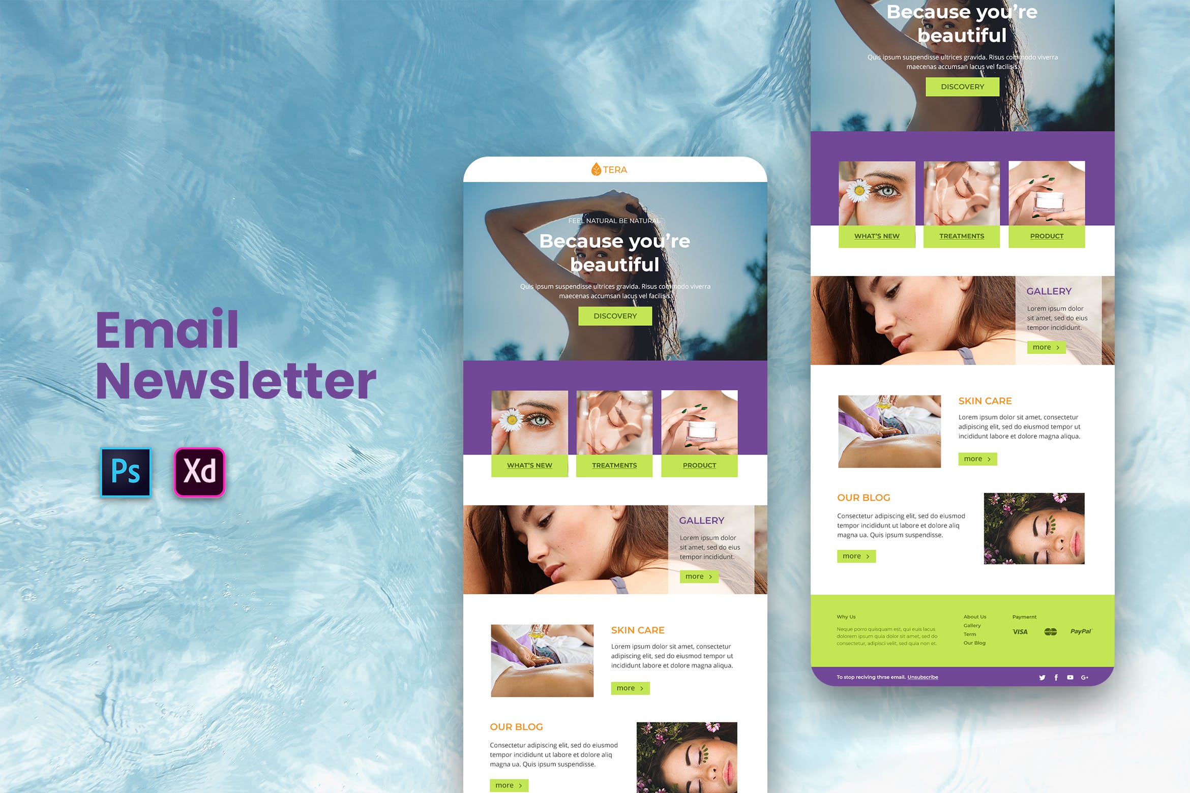 美容SPA会所推广宣传EDM邮件模板素材库精选 Spa Email Newsletter插图