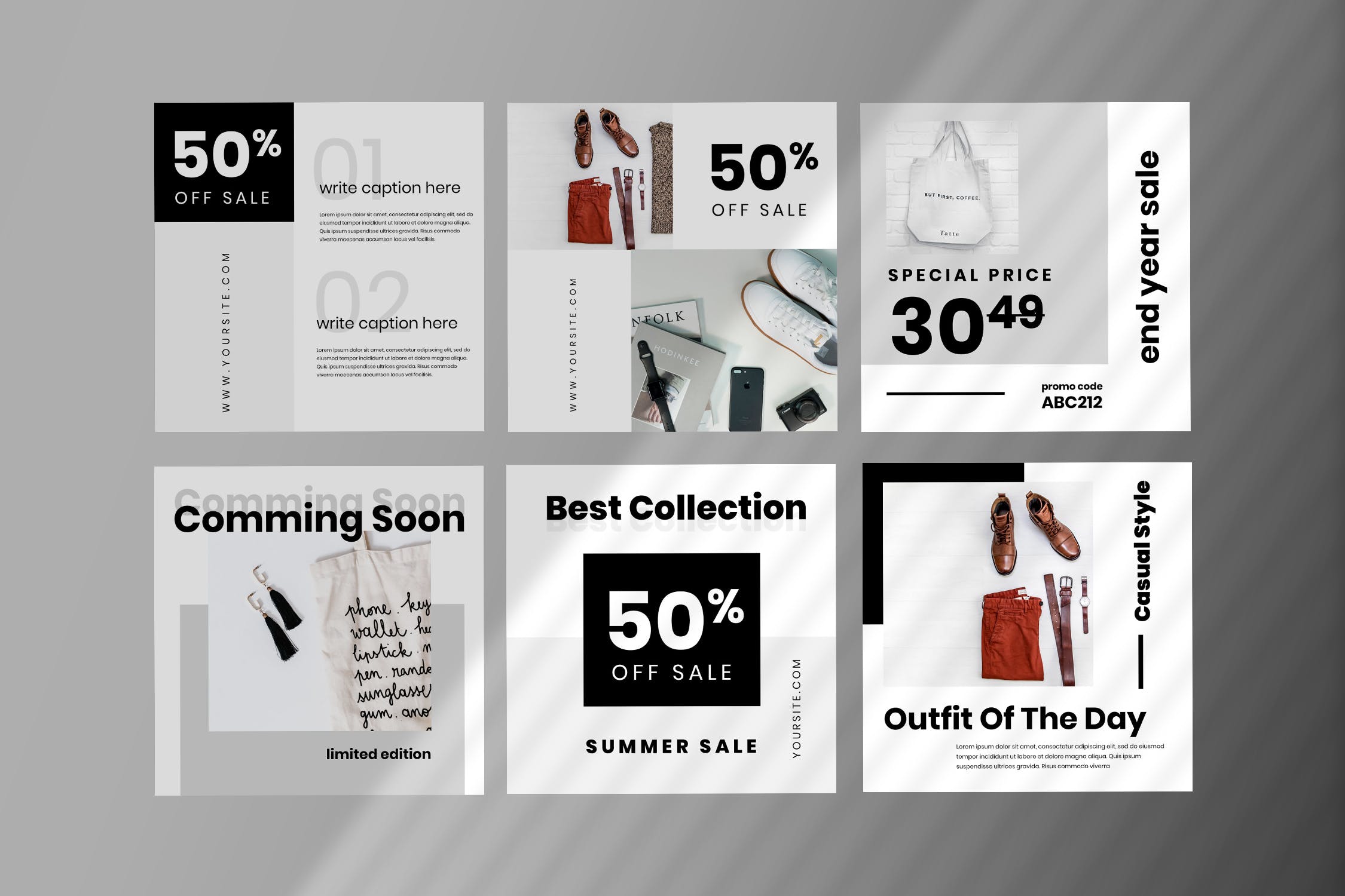 社交媒体自媒体产品促销广告设计模板素材库精选 Fourteen – Social Media Kit插图(1)