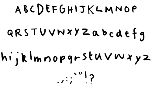 Messy Smiling Cactus font插图1