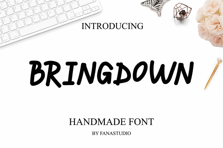 BRINGDOWN font插图