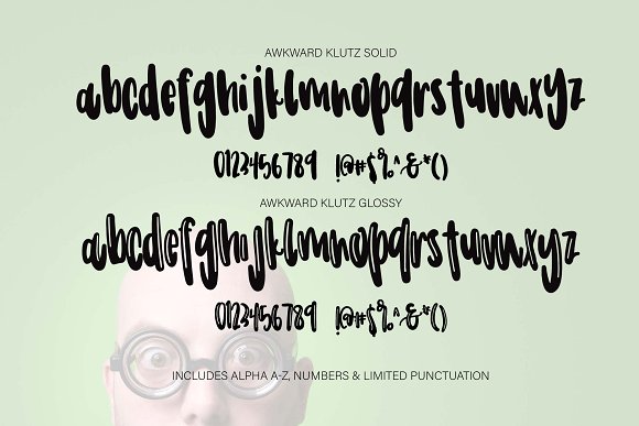 Awkward Klutz Font插图2