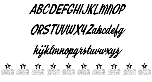 Honey Lips Personal Use font插图2