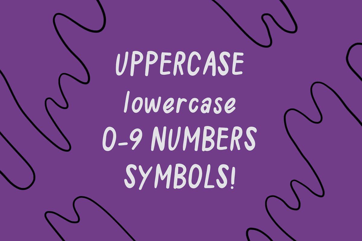 Space Slant Hand Drawn Font插图1