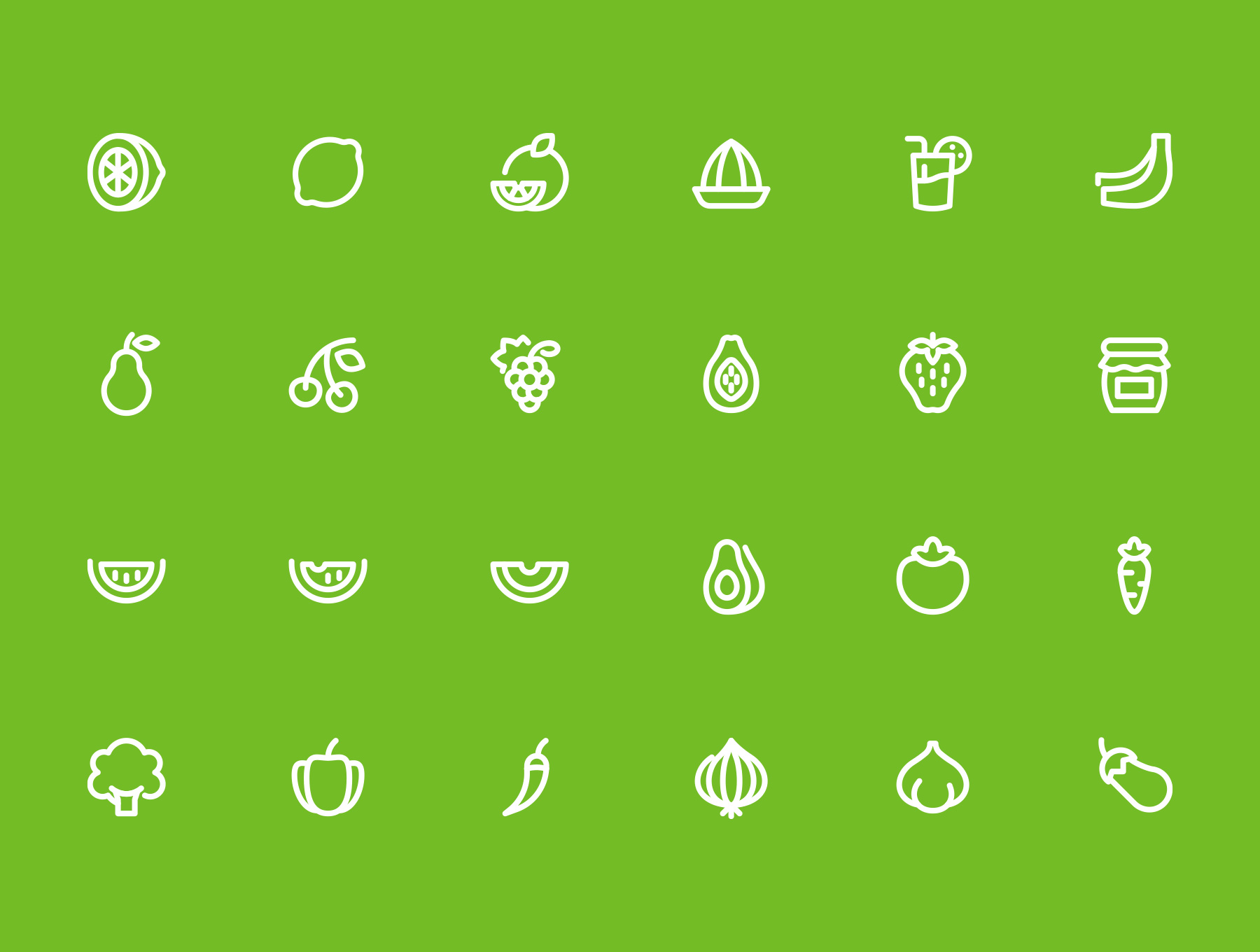 素材库下午茶:2600枚线条&扁平化设计矢量素材库精选图标巨无霸合集插图