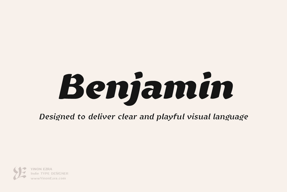 YE Benjamin Font Family插图