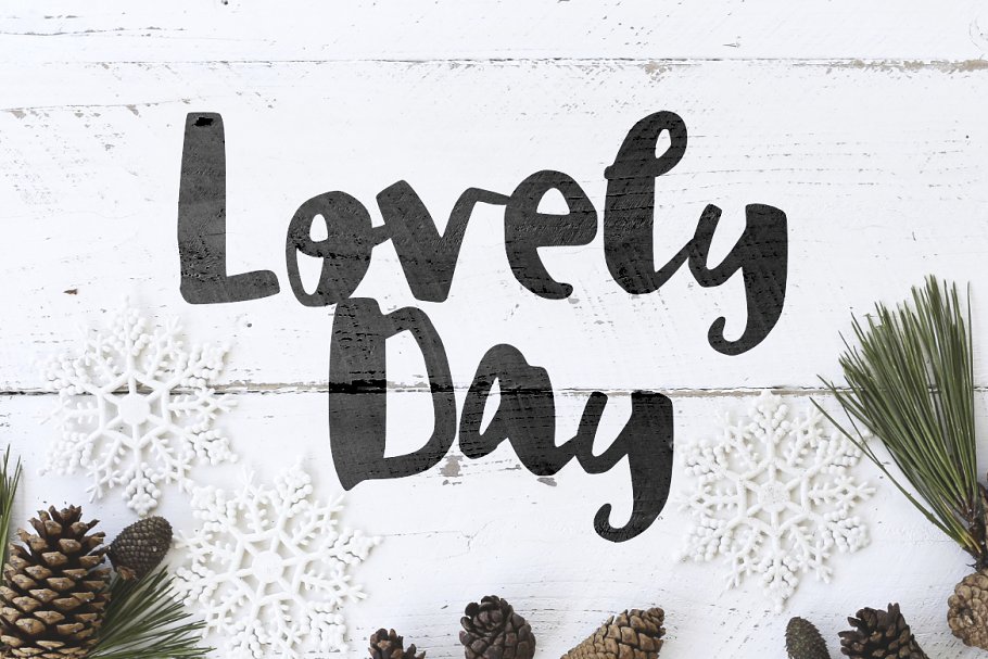 Inky Bag Brush Font插图3