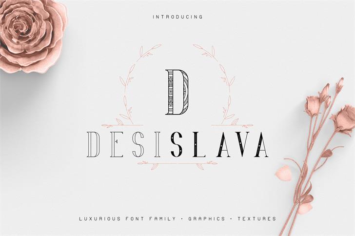 Desislava Ornament font插图 Desislava Ornament font插图