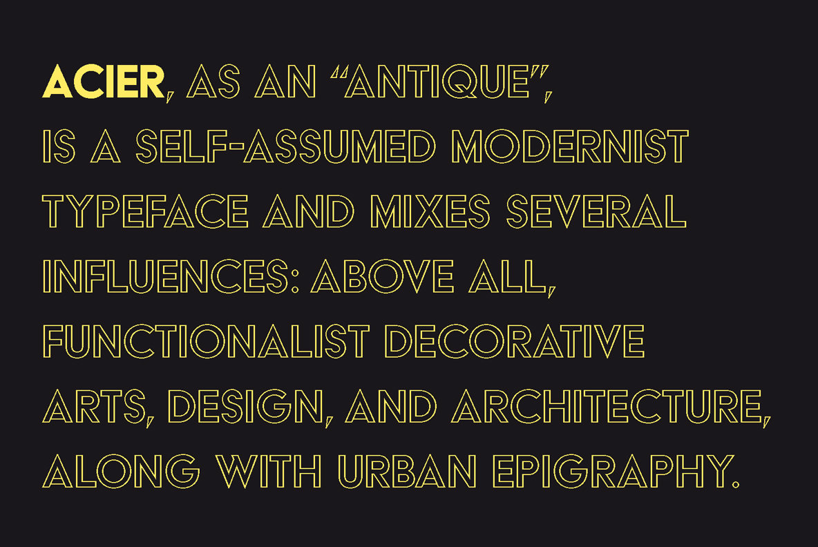 Acier Font Family插图1