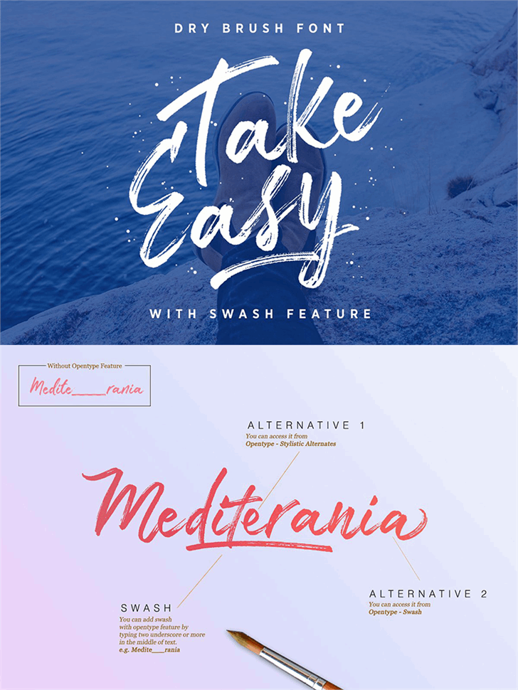 Take Easy DEMO font插图 Take Easy DEMO font插图