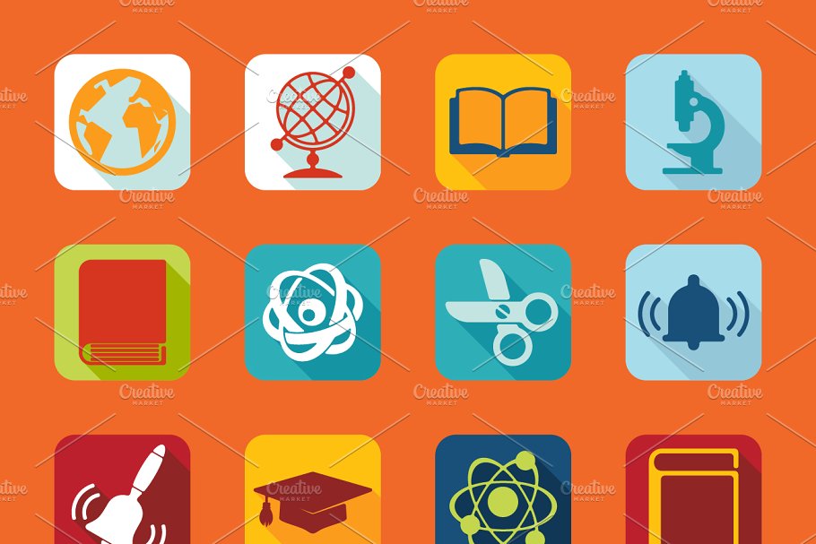 9套在线教育/在线课程图标 9 EDUCATION sets of icons插图(4)