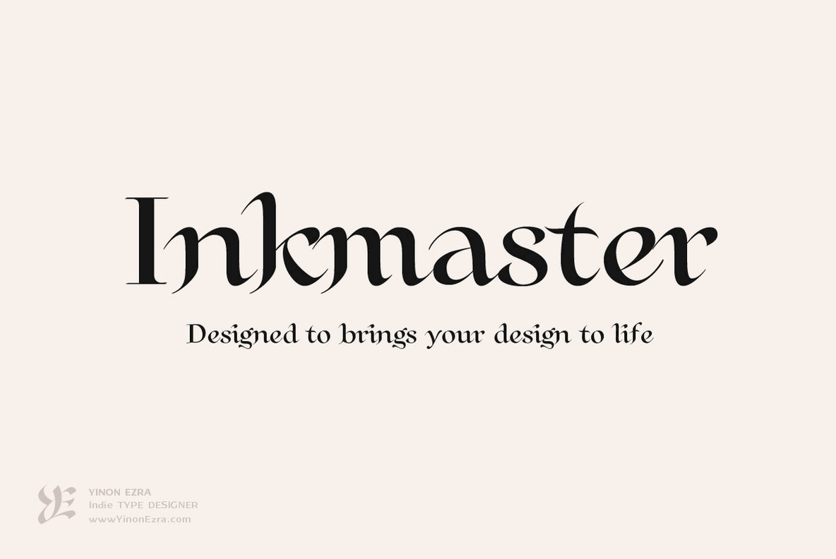 YE Inkmaster Font插图