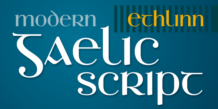 Ethlinn Font Scrip插图