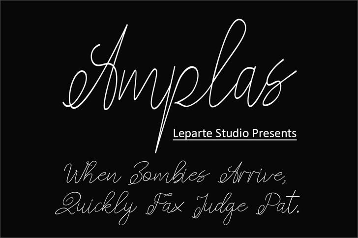 amplas font插图