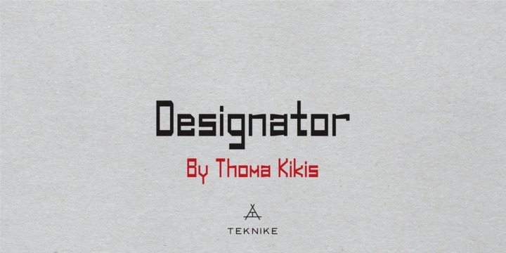 Designator Font Family插图