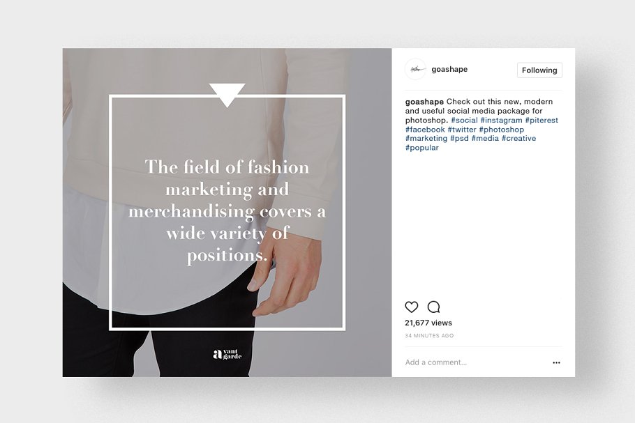 时尚风格社交媒体贴图PSD模板素材库精选 Stylish Social Media Pack插图(8)