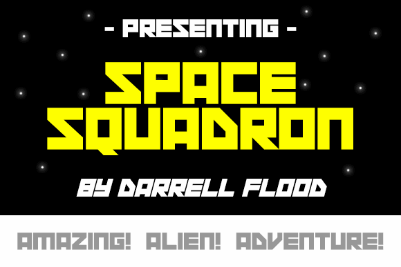 Space Squadron font插图 Space Squadron font插图