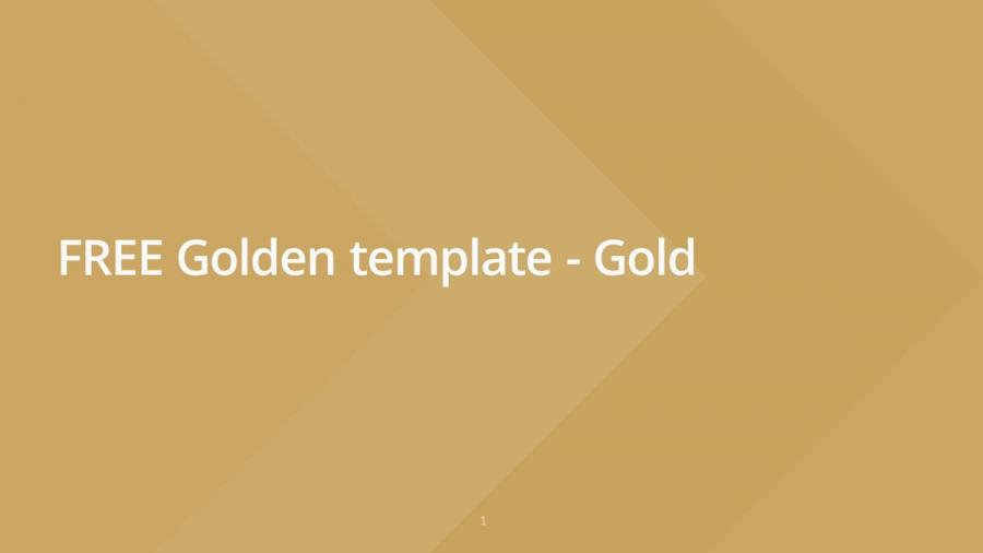 黄金配色免费PPT模板 GOLDEN Free Powerpoint Presentation [POTX]插图(2)