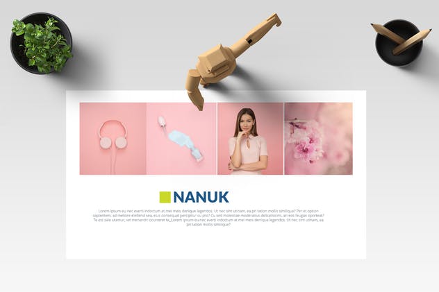 女性时尚品牌策划PPT幻灯片模板 BIMA Powerpoint Template插图(2)