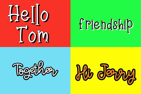 Angry & Hungry Twin Cute Fonts插图1