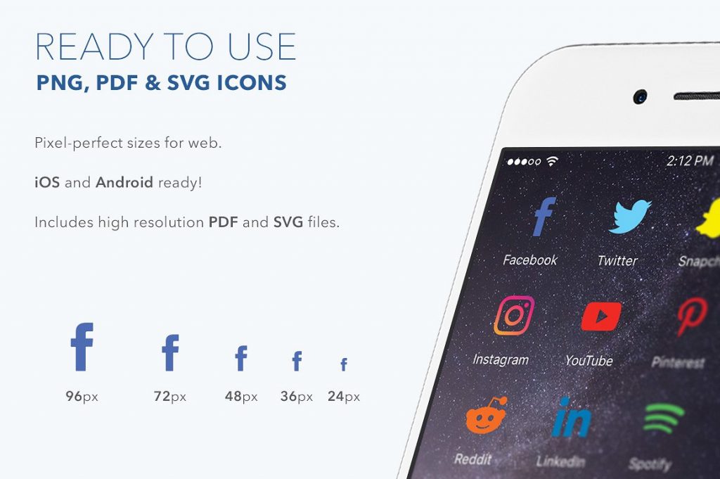 2017最新实用的社交图标下载[eps,ai]插图(2)
