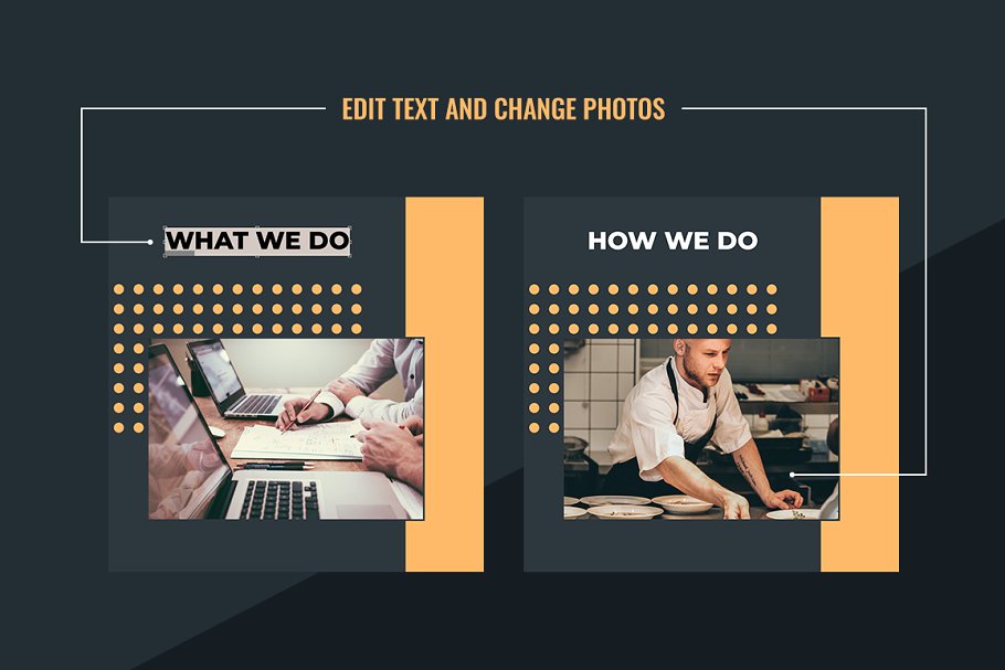 时尚Instagram社交故事简介拼图模板素材库精选插图(8)