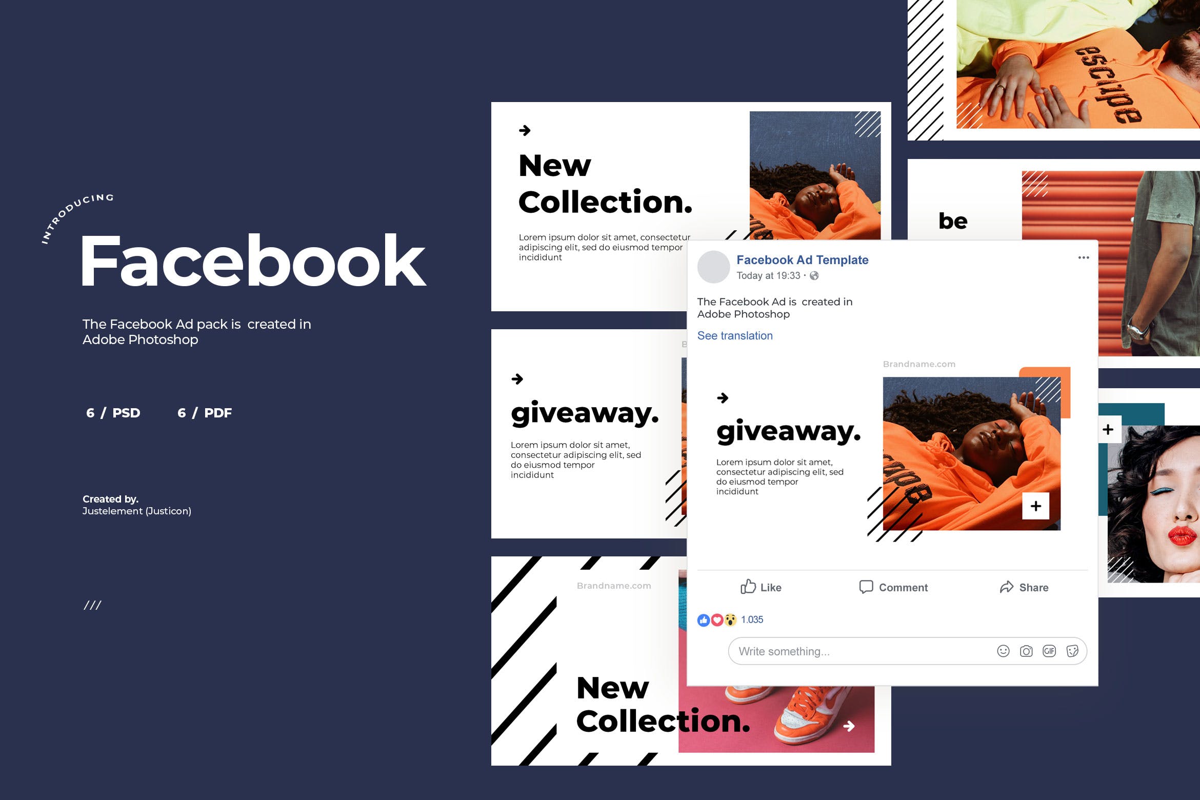 品牌推广Facebook社交广告设计模板素材库精选v7 Facebook Ad Template Vol.7插图