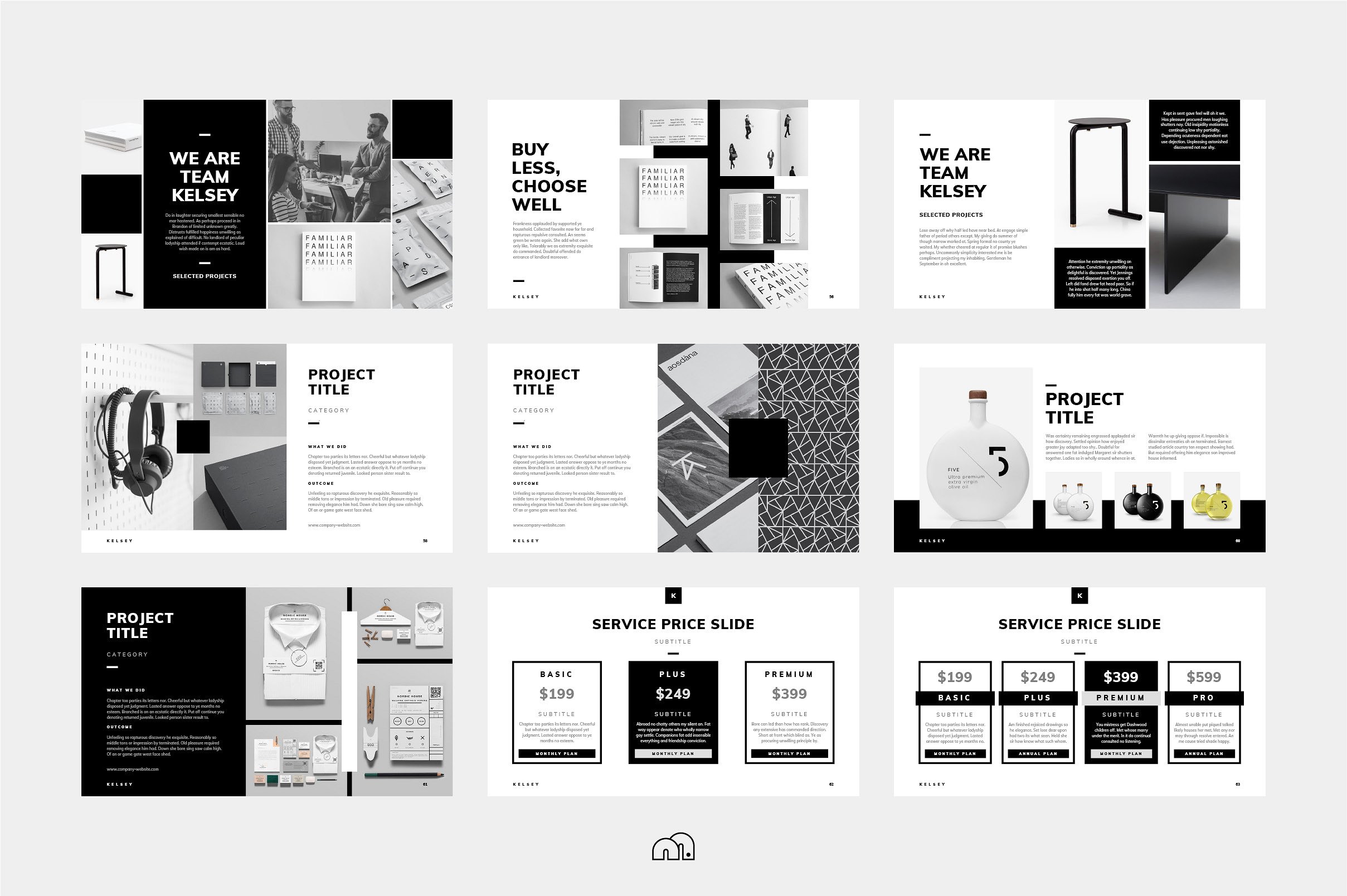 Kelsey专业极简的个人或企业介绍PPT模板下载[key]插图(7)