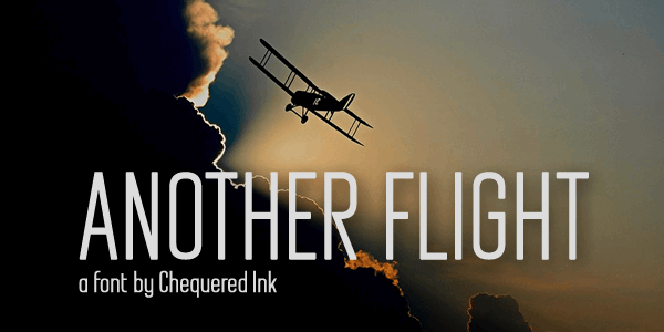 Another Flight font插图 Another Flight font插图