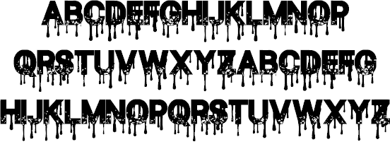 Blood Thirst font插图1