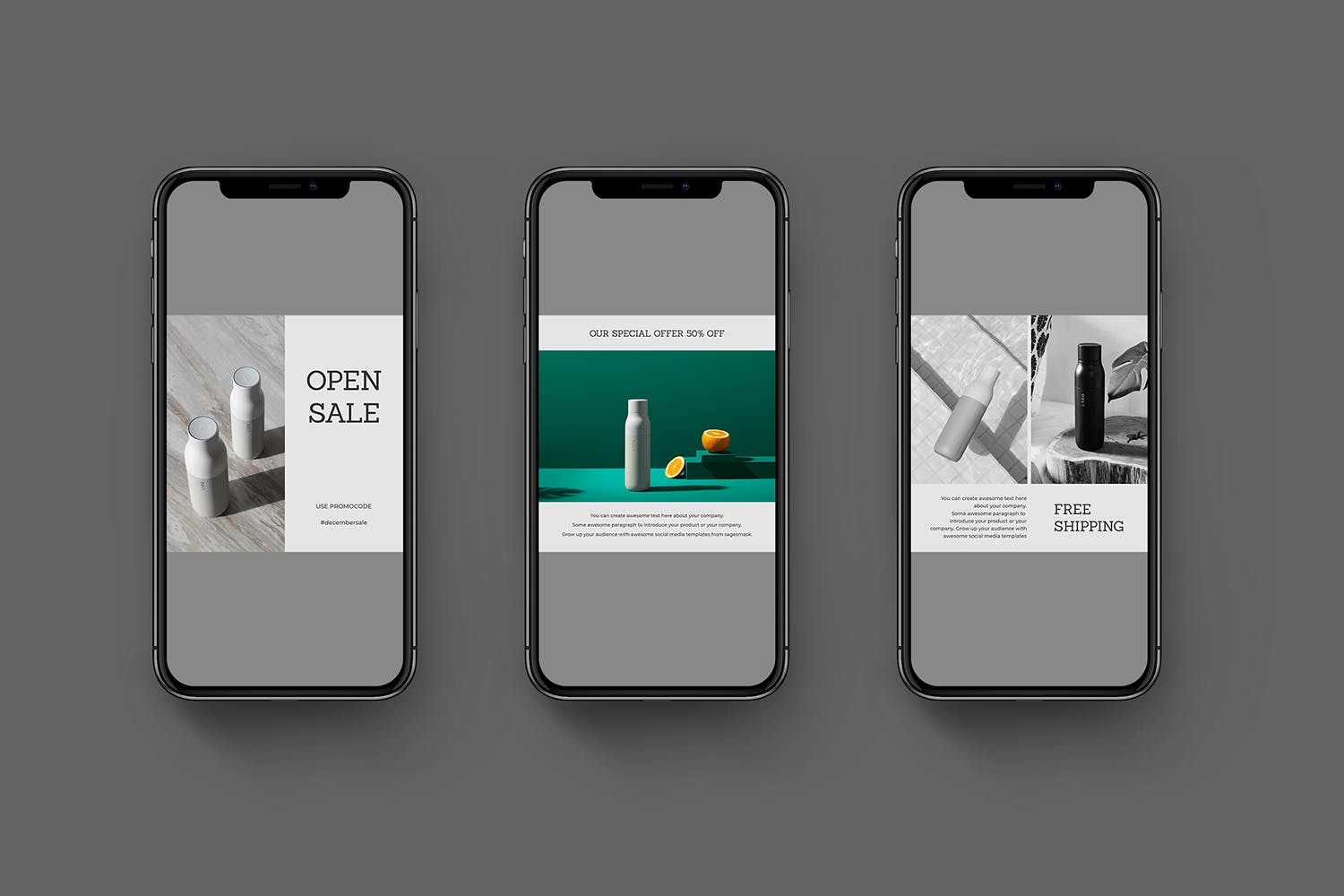 北欧风格社交媒体文章贴图设计模板素材库精选 Shake Social Media Post插图(2)
