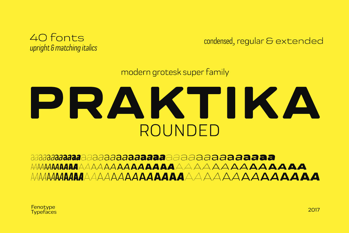 Praktika Rounded Font Family插图