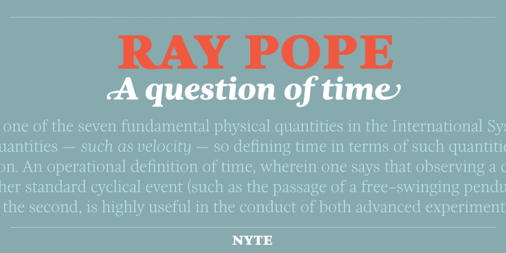 Nyte Font Family插图