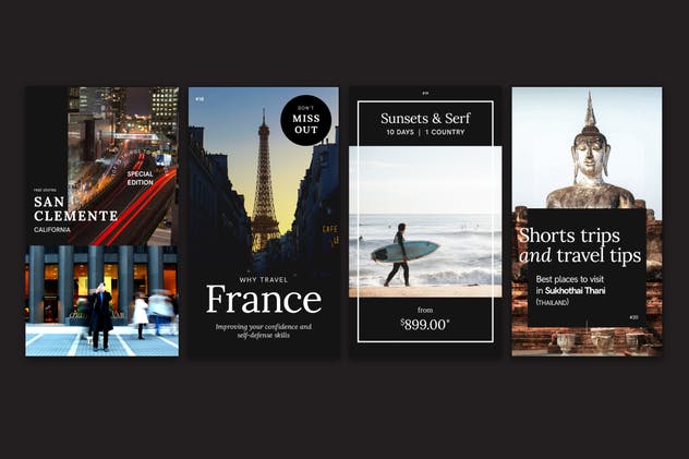 摄影作品展示/服装促销适用新媒体社交媒体Banner模板素材库精选合集v2 Instagram Stories — Promotion Pack (Set 2)插图(6)