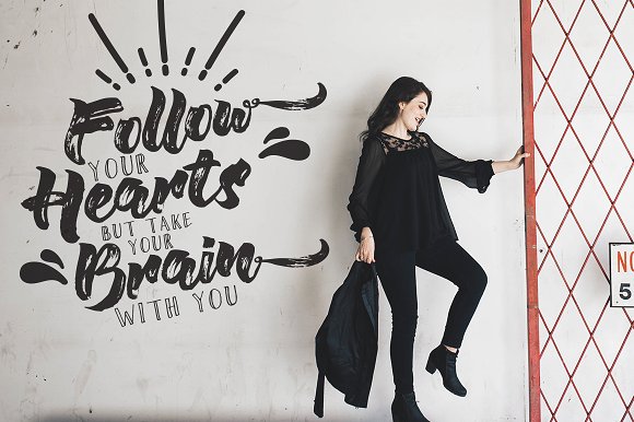 Willow Brush Texture Font插图2