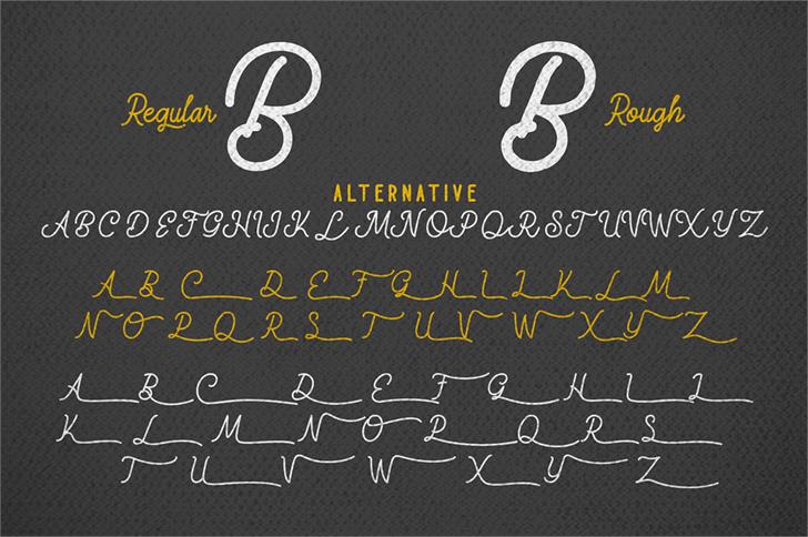 Majestic Romance font插图7