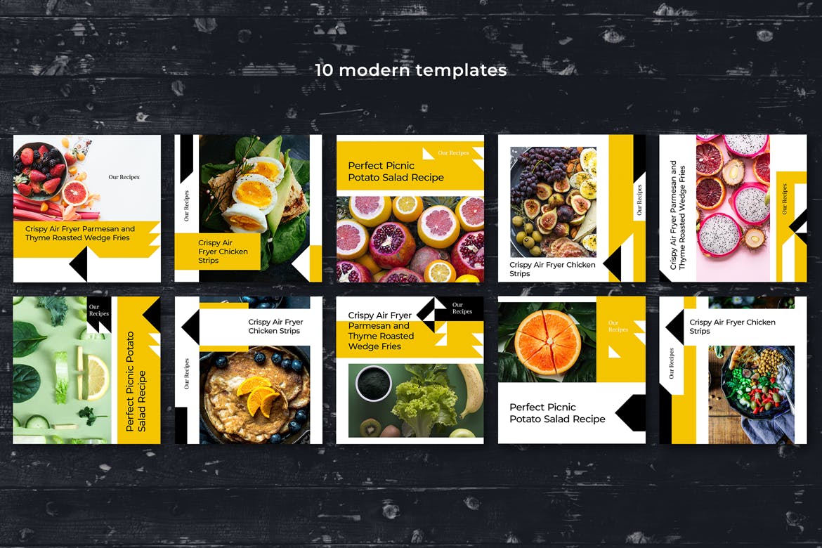 现代社交品牌宣传物料设计素材v26 Modern Social Media Kit (Vol. 26)插图(1)