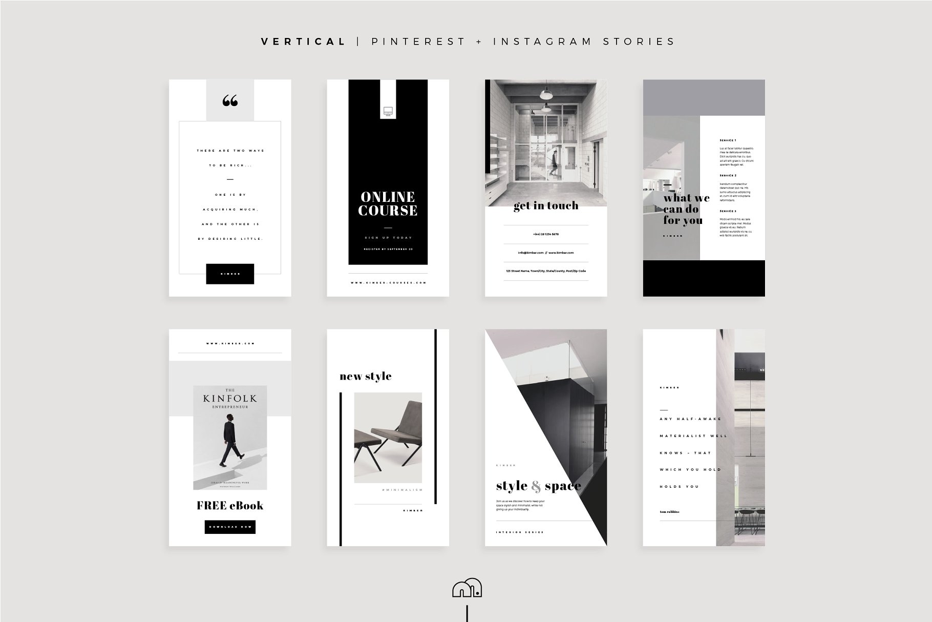 社交媒体设计运营万能素材包 Kimber – Social Media Collection插图(8)