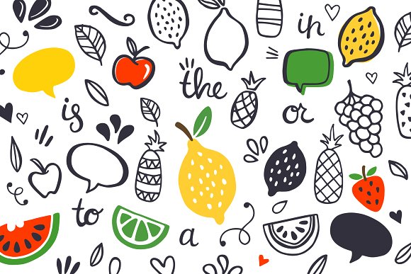 One in a Melon Font + Doodles!插图4