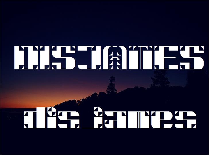 DiSJAMES font插图1