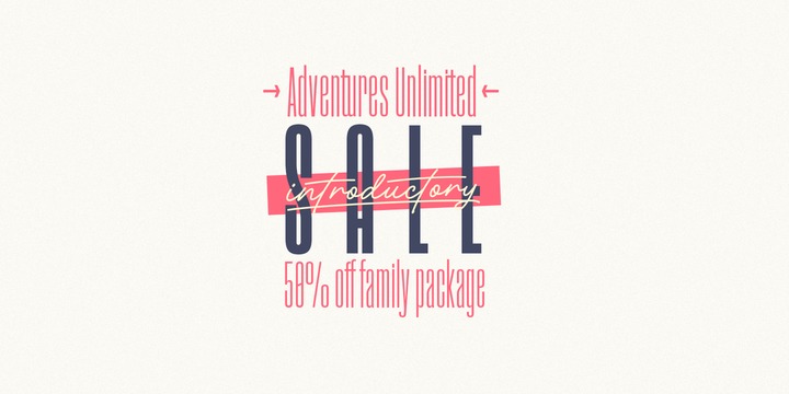Adventures Unlimited Font Family插图2